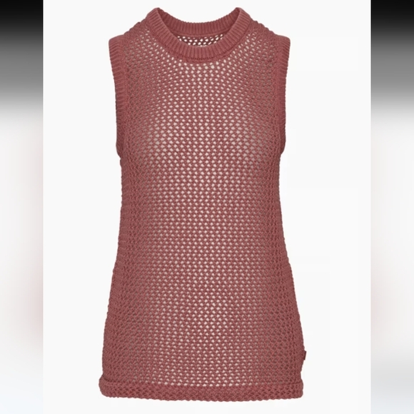 Aritzia TNA Knit Sleeveless Top in Dusty Rose - Picture 1 of 8